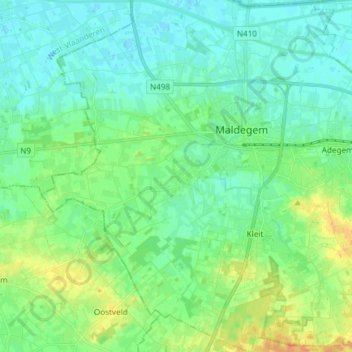 9990 topographic map, elevation, terrain