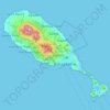 Saint Kitts topographic map, elevation, terrain