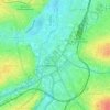 Zentrum topographic map, elevation, terrain
