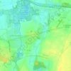 Cambrin topographic map, elevation, terrain