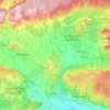 Uzès topographic map, elevation, terrain