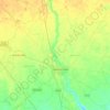 Bulandshahr topographic map, elevation, terrain