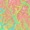 Area D (Elaho/Garibaldi) topographic map, elevation, terrain