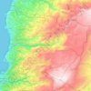 Keserwan-Jbeil Governorate topographic map, elevation, terrain