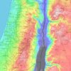 יהודה ושומרון topographic map, elevation, terrain