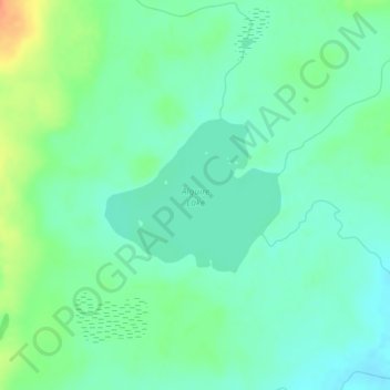 Alguire Lake topographic map, elevation, terrain