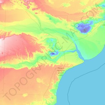 Corpen Aike topographic map, elevation, terrain