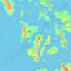 Visayas topographic map, elevation, terrain