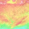 Midyat topographic map, elevation, terrain