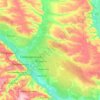 Сєвєродонецька міська громада topographic map, elevation, terrain