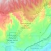 Cottonwood Canyon Wilderness topographic map, elevation, terrain