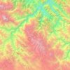 Cordillera Real topographic map, elevation, terrain