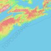 Halifax County topographic map, elevation, terrain