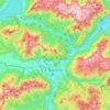 Bad Ischl topographic map, elevation, terrain