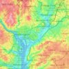Washington, D.C. topographic map, elevation, terrain
