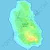 Robben Island topographic map, elevation, terrain