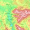 Rila topographic map, elevation, terrain