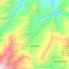 Lourdes topographic map, elevation, terrain