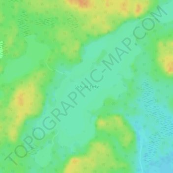Labiuk Lake topographic map, elevation, terrain