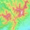 Vallvidrera, el Tibidabo i les Planes topographic map, elevation, terrain