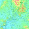 Pyongyang topographic map, elevation, terrain