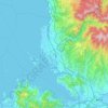 Omura topographic map, elevation, terrain