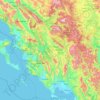 Epirus topographic map, elevation, terrain