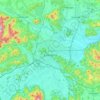 Ljubljana topographic map, elevation, terrain