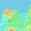 Tangier topographic map, elevation, terrain