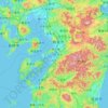 Kumamoto Prefecture topographic map, elevation, terrain