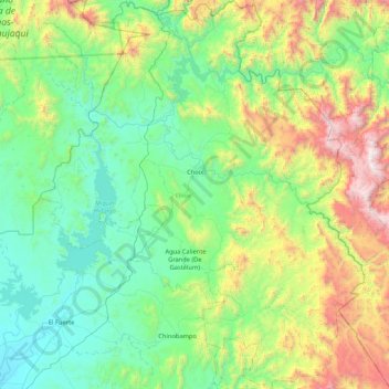 Choix topographic map, elevation, terrain