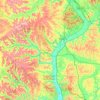 Pike County topographic map, elevation, terrain
