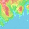 Queensland topographic map, elevation, terrain