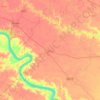 Sikandra topographic map, elevation, terrain
