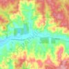 Lowden topographic map, elevation, terrain