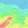 Édimbourg topographic map, elevation, terrain