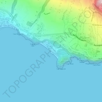 Grand Anse topographic map, elevation, terrain