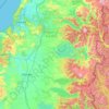 Provincia de Ranco topographic map, elevation, terrain