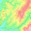 Alpujarra topographic map, elevation, terrain