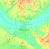 Pekanbaru City topographic map, elevation, terrain
