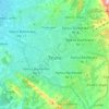 Tiranë topographic map, elevation, terrain