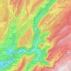 Saint-Claude topographic map, elevation, terrain