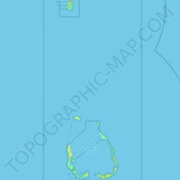 Shire of Cocos (Keeling) Islands topographic map, elevation, terrain
