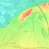 Jonage topographic map, elevation, terrain