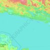 Huron Shores topographic map, elevation, terrain