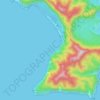 Raoul Island topographic map, elevation, terrain