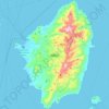 Naxos topographic map, elevation, terrain