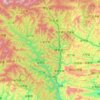 镇安县 topographic map, elevation, terrain