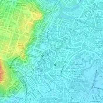 Comembo topographic map, elevation, terrain