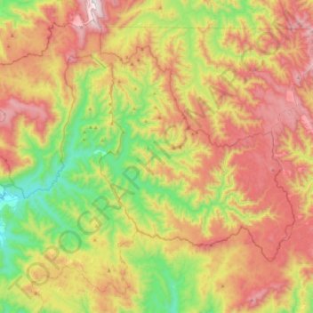 McMahons Creek topographic map, elevation, terrain
